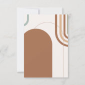 Bohoの結婚アーチ日付を保存 セーブザデート (裏面)