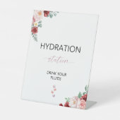 Bohoの結婚ナース水和ステーション飲料 台座サイン (正面)