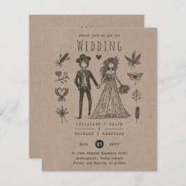 Bohoの結婚マンガ新郎新郎手描き