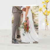 Bohoの結婚ライフスタイル折りグリーティングカード カード (黄色い花)