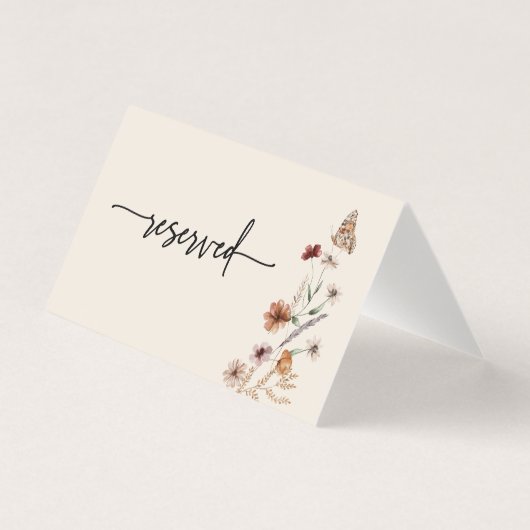 Bohoの結婚予約カード (正面)