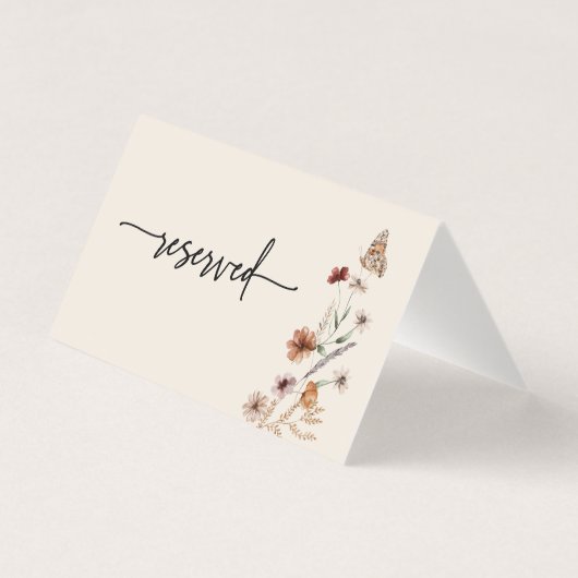 Bohoの結婚予約カード (裏面)