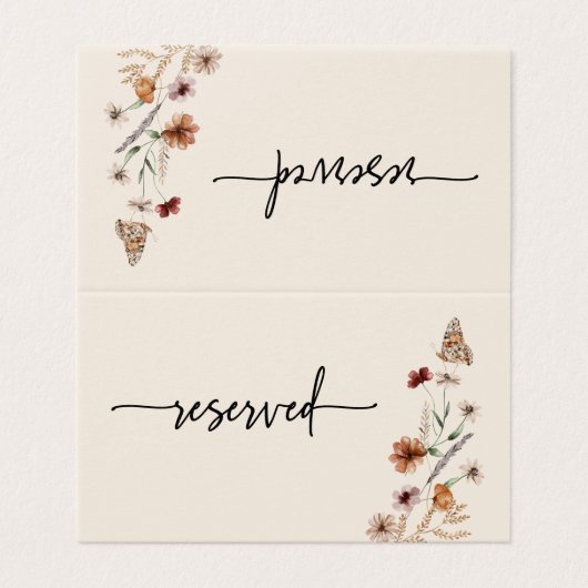 Bohoの結婚予約カード (外部フラット)