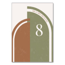 Bohoの結婚Archテーブル番号