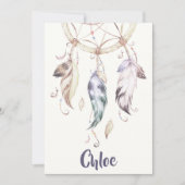 Bohoの羽の夢のキャッチャーの文房具 シーズンカード (正面)