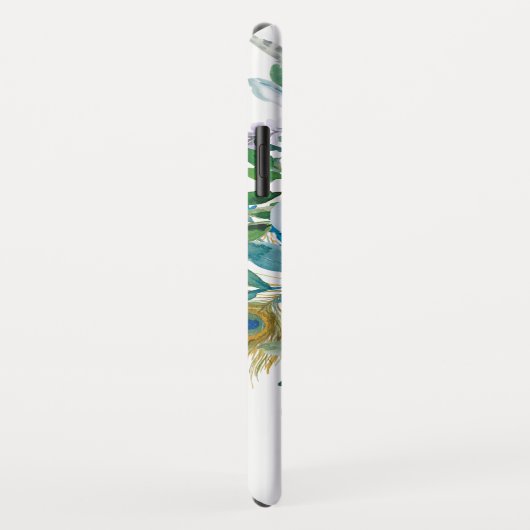 Bohoの自然にエレガントな花柄 Case-Mate iPhoneケース (裏面/右)