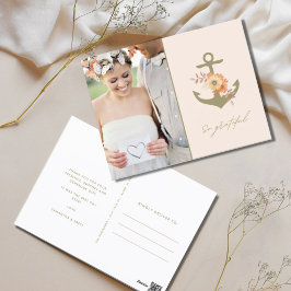 Bohoの航海の写結婚真ありがとう ポストカード