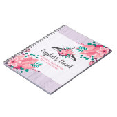 Bohoの花のハンガーの戸棚のファッションのブティック ノートブック (左側)