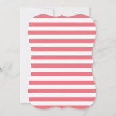 Bohoの花の水彩画の赤いバラ|のブライダルシャワー 招待状 (裏面)