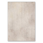 Bohoの花の素朴なベビーシャワーのタイムカプセルカード テーブルナンバー (裏面)