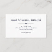 Bohoの花の美容師のロイヤリティのパンチカード6 ロイヤリティカード (裏面)