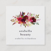 Bohoの花柄|の会合媒体アイコン スクエア名刺 (正面)