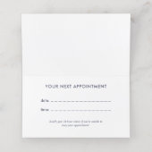 Bohoの花花束の美容師のアポイントメントカード 予約カード (内部開封)