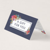 Bohoの花花束-ギフト券 (正面)