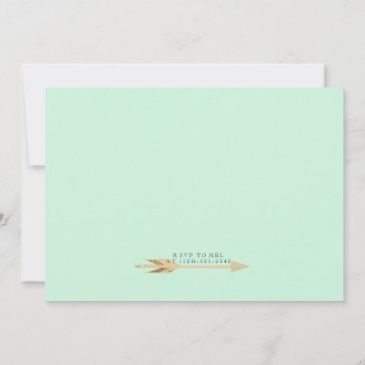 Bohoの若い野生及び3 |の第3誕生会 招待状 (裏面)