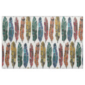 bohoの虹の羽 ファブリック (ファットクウォーター)