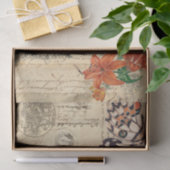 Bohoの蝶はDecoupageシートを去りました 薄葉紙 (ギフト)