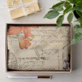 Bohoの蝶はDecoupageシートを去りました 薄葉紙 (ギフト)