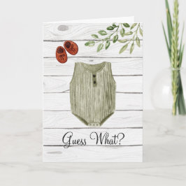 Bohoの赤ちゃん服を推測する |ベビー発表 ノートカード