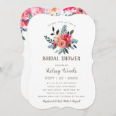 Bohoの野生の花|のブライダルシャワー 招待状 (正面/裏面)