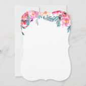 Bohoの野生の花|のブライダルシャワー 招待状 (裏面)