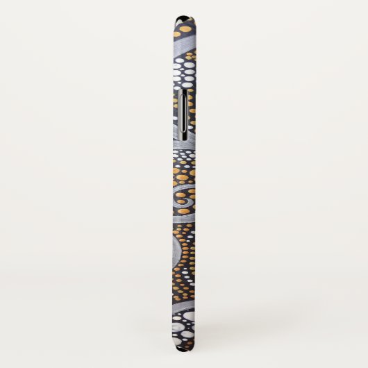 Bohoの金属渦巻および点 Case-Mate iPhoneケース (裏面/右)