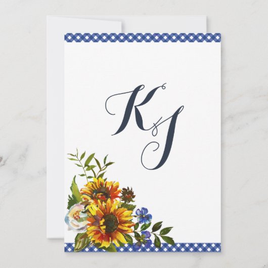 Bohoの長角牛牛スカルの花柄の結婚式招待状 招待状 (裏面)