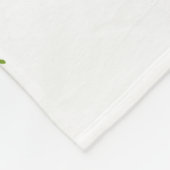 Bohoの離れベビーパーソナライズされたマイルストーン写真 フリースブランケット (角)