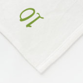 Bohoの離れベビーパーソナライズされたマイルストーン写真 フリースブランケット (角)