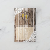 Bohoの(雄ジカの)枝角の素朴な木製のヒマワリのレースは感謝していしています サンキューカード (内部)