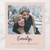 Bohoは私の花嫁の提案ワインラベルになる ワインラベル (シングルラベル)