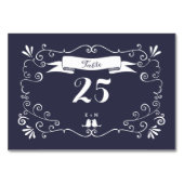 Bohoは結婚式(可変性の背景色の)渦巻きます テーブルナンバー (裏面)