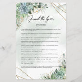 Bohoは緑の金ゴールドを吸う歌詞を仕上げる (裏面)