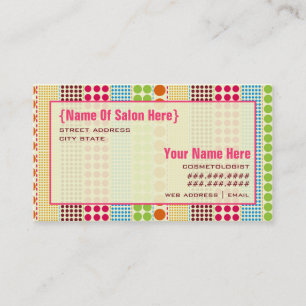 Bohoは美容師のサロンのアポイントメントに点を打ちます 予約カード