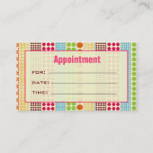 Bohoは美容師のサロンのアポイントメントに点を打ちます 予約カード (裏面)