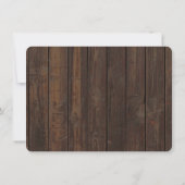 Bohoひまわり花〔雄ジカの〕枝角木製ウェディングデートを保存 セーブザデート (裏面)