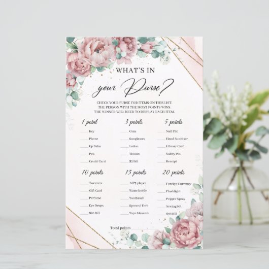 Bohoほこりっぽいピンクフローラあなたの財布のゲームの何が (スタンド正面)