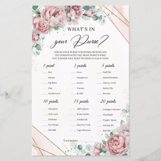 Bohoほこりっぽいピンクフローラあなたの財布のゲームの何が (正面)