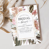 Bohoほこりっぽいピンクブルゴーニュブライダルシャワー招待 招待状