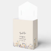 BOHOほこりっぽいブルーワイルドフラワー結婚ズありがとうございました フェイバーボックス (オープン)