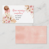 Bohoアイスクリームフローラ数の推測 エンクロージャーカード (正面/裏面)