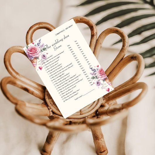 Bohoアイスクリー結婚ムのシューゲームパーティーゲームカード 案内状