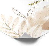 Bohoアイスモダンクリームポップシクルベビーシャワーウェルカム ポスター (角)