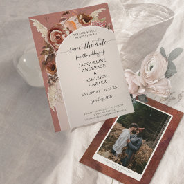 BOHOアーキドボホエレガント秋フローラパンパスグラス セーブザデート