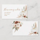 Bohoアーチ白かぼちゃいくつウンディー エンクロージャーカード (正面/裏面)