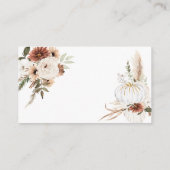 Bohoアーチ白かぼちゃいくつキャンディー エンクロージャーカード (裏面)