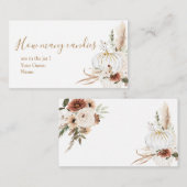 Bohoアーチ白かぼちゃいくつキャンディー エンクロージャーカード (正面/裏面)