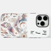 BohoインディアンフェザーiPhone / iPadケース Case-Mate iPhoneケース (裏面 (横))