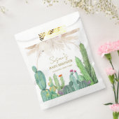 Bohoウェスタンエレガントサボテンアーチベイビーシャワー フェイバーバッグ (封をした状態)