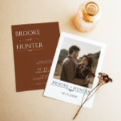 Bohoウェディングの招待 |モダンミニマ結婚リスト 招待状